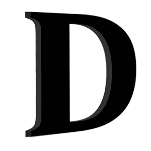 chalk my theme wooden alphabets and numbers for wall decoration  9 inch large wooden letter d in black