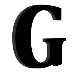chalk my theme wooden alphabets and numbers for wall decoration  9 inch large wooden letter g in black
