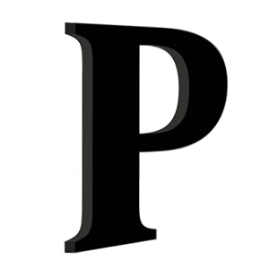 chalk my theme wooden alphabets and numbers for wall decoration  9 inch large wooden letter p in black