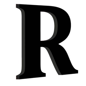 chalk my theme wooden alphabets and numbers for wall decoration  9 inch large wooden letter r in black