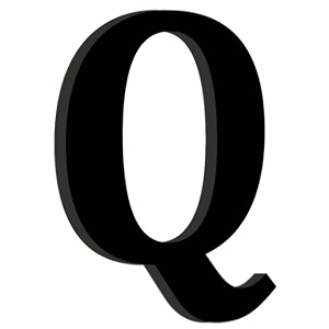 chalk my theme wooden alphabets and numbers for wall decoration  9 inch large wooden letter q in black