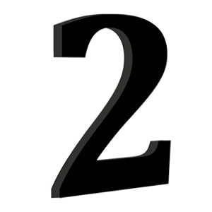 chalk my theme wooden alphabets and numbers for wall decoration  9 inch large wooden number 2 in black