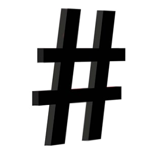 chalk my theme wooden alphabets and numbers for wall decoration  9 inch large wooden hashtag  symbol in black