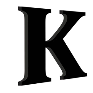 chalk my theme wooden alphabets and numbers for wall decoration  9 inch large wooden letter k in black