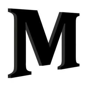 chalk my theme wooden alphabets and numbers for wall decoration  9 inch large wooden letter m in black