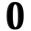 Chalk My Theme Wooden Alphabets and Numbers for Wall Decoration | 9 Inch Large Wooden Number 0 in Black