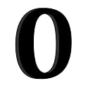 Chalk My Theme Wooden Alphabets and Numbers for Wall Decoration | 5 Inch Large Wooden Letter O in Black