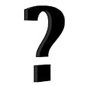 Chalk My Theme Wooden Alphabets and Numbers For Wall Decoration | 9 Inch Large Wooden Question Mark ? In Black