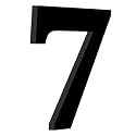 Chalk My Theme Wooden Alphabets and Numbers For Wall Decoration | 9 Inch Large Wooden Number 7 in Black