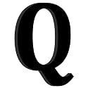 Chalk My Theme Wooden Alphabets and Numbers for Wall Decoration | 9 Inch Large Wooden Letter Q in Black