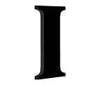 Chalk My Theme Wooden Alphabets and Numbers for Wall Decoration | 5 Inch Large Wooden Letter I in Black