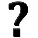 Chalk My Theme Wooden Alphabets and Numbers For Wall Decoration | 5 Inch Large Wooden Question Mark ? In Black