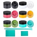 Chalk Paste Paint Kit - 6 Colors with 3 Squeegees, Non-Toxic DIY Stencil Paint for Wood, Fabric, T-Shirts, Walls - Craft Paint for Home Decor, Furniture, Signs &amp; Art