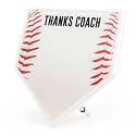 ChalkTalkSPORTS Baseball Coach Gift - Home Plate Plaque - Autograph Ready