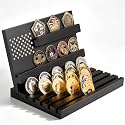 Challenge Coin Display, Black Military Coin Holder Tabletop Case