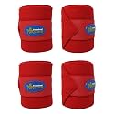 CHALLENGER 10ft Horse Grooming Leg Polo Wrap Set of 4 Soft Fleece 95R