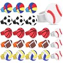 Chalyna 24 Packs Rubber Rings Soft Cupcake Ring Cupcake Topper for Party Favors Supplies