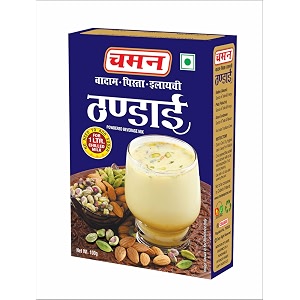 chaman thandai powder 100g badam pista elaichi mix instant summer cooling drink traditional holi special beverage ready to make with nuts amp spices