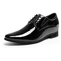 CHAMARIPA Elevator Shoes for Men Derby Oxford Dress Shoes Black