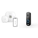 CHAMBERLAIN Smart Garage Control - Wireless Garage Hub and Sensor with WiFi & Bluetooth + myQ Video Doorbell | 2K Camera, Battery/Wired, Color Night Vision