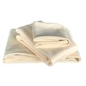 Chamois Drying Cloth Car Drying Towel Real Leather Super Absorbent Fast Drying Natural Chamois Car Wash Cloth Accessory (7.25 SQ FT in Total)