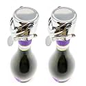 KLOVEO Champagne Stoppers - WAF Patented Seal - Made in Italy - Chrome, 2PK