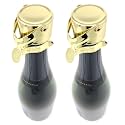 KLOVEO Champagne Stoppers - WAF Patented Seal - Made in Italy - Gold, 2PK
