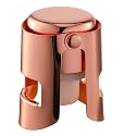 Champagne Stoppers with Stainless Steel Champagne Saver with Food Grade Silicone Leak proof Keep Fresh Suitable for Champagne, Cava, Prosecco and Sparkling(RoseGold, 1 Pack)