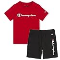 Champion Boys 2 Piece Short Sleeve Shirt and Mesh Shorts Sets