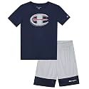 Champion Boys 2 Piece Short Sleeve Shirt and Mesh Shorts Sets