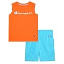 Champion Boys 2 Piece Short Sleeve Shirt and Mesh Shorts Sets