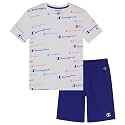 Champion Boys 2 Piece Short Sleeve Shirt and Mesh Shorts Sets
