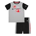 Champion Boys 2 Piece Short Sleeve Shirt and Mesh Shorts Sets