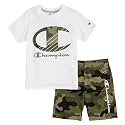 Champion Boys 2 Piece Short Sleeve Shirt and Mesh Shorts Sets