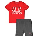 Champion Boys 2 Piece Short Sleeve Shirt and Mesh Shorts Sets