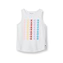 Champion Girls' Tank Top, Girls' Tank, Cotton-Rich Girls' Tank, Stacked Rainbow C Logos