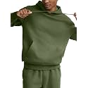 Champion Men's Pullover Fleece Hoodie, Standard Fit, Midweight, C Logo, Available in Regular and Big & Tall
