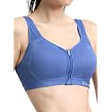 Champion Women's Sports Bra, Motion Control Front-Zip, High-Impact Maximum Support, Breathable, Moisture-Wicking