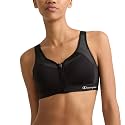 Champion Women's Sports Bra, Motion Control Front-Zip, High-Impact Maximum Support, Breathable, Moisture-Wicking