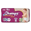 Champs Soft &amp; Dry Pant Style Baby Diapers - Size XL (24 Pants) |12-17 Kg | Super Absorbent Core, 12-Hour Leak Protection | Soft, Breathable, Rash-Free Baby Diapers
