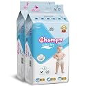 Champs Soft &amp; Dry Pant Style Baby Diapers - Size M (32 Pants) | 7-12 Kg | Super Absorbent Core, 12-Hour Leak Protection | Soft, Breathable, Rash-Free Baby Diapers