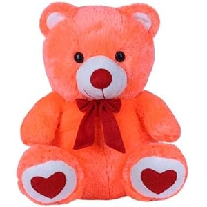 bunny soft toy 25cm orange