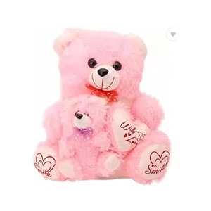 bunny soft toy 25cm pink baby