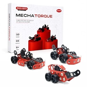 chanak 50 pcs mechanical vehicle building kit stem educational toy building and construction set with tools mechanical toy for kids model building kit assembly toys for 8 kids