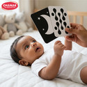 CHANAK Baby Vision Flash Cards – Non-Tearable Black & White High Contrast Book