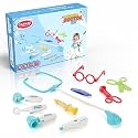 Chanak Premium Doctor Set for Kids with LED Light Instruments, Pretend Play Doctor Set for Kids Above 3 Years, 10 Piece Doctor Kit for Boys &amp; Girls, BIS Approved. (Blue)