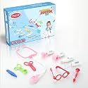 Chanak Premium Doctor Set for Kids with LED Light Instruments, Pretend Play Doctor Set for Kids Above 3 Years, 10 Piece Doctor Kit for Boys &amp; Girls, BIS Approved. (Pink)