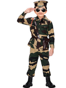 chandrika army 2 - 3 years kids costume wear