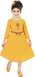 chandrika girls below knee casual dress
