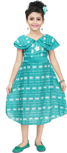 chandrika girls calf length casual dress